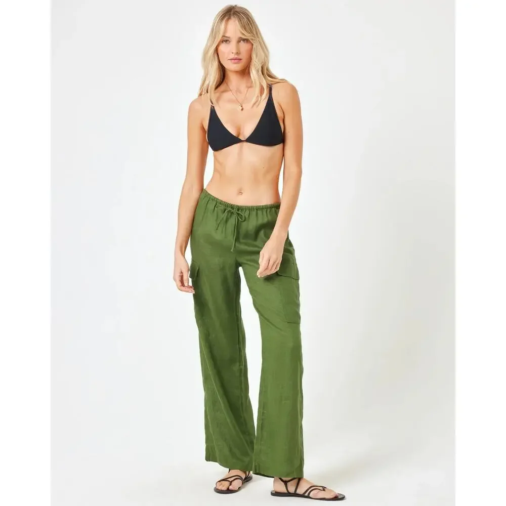 L*Space Linen Straight Leg Cargo Pants - Picture 2 of 7